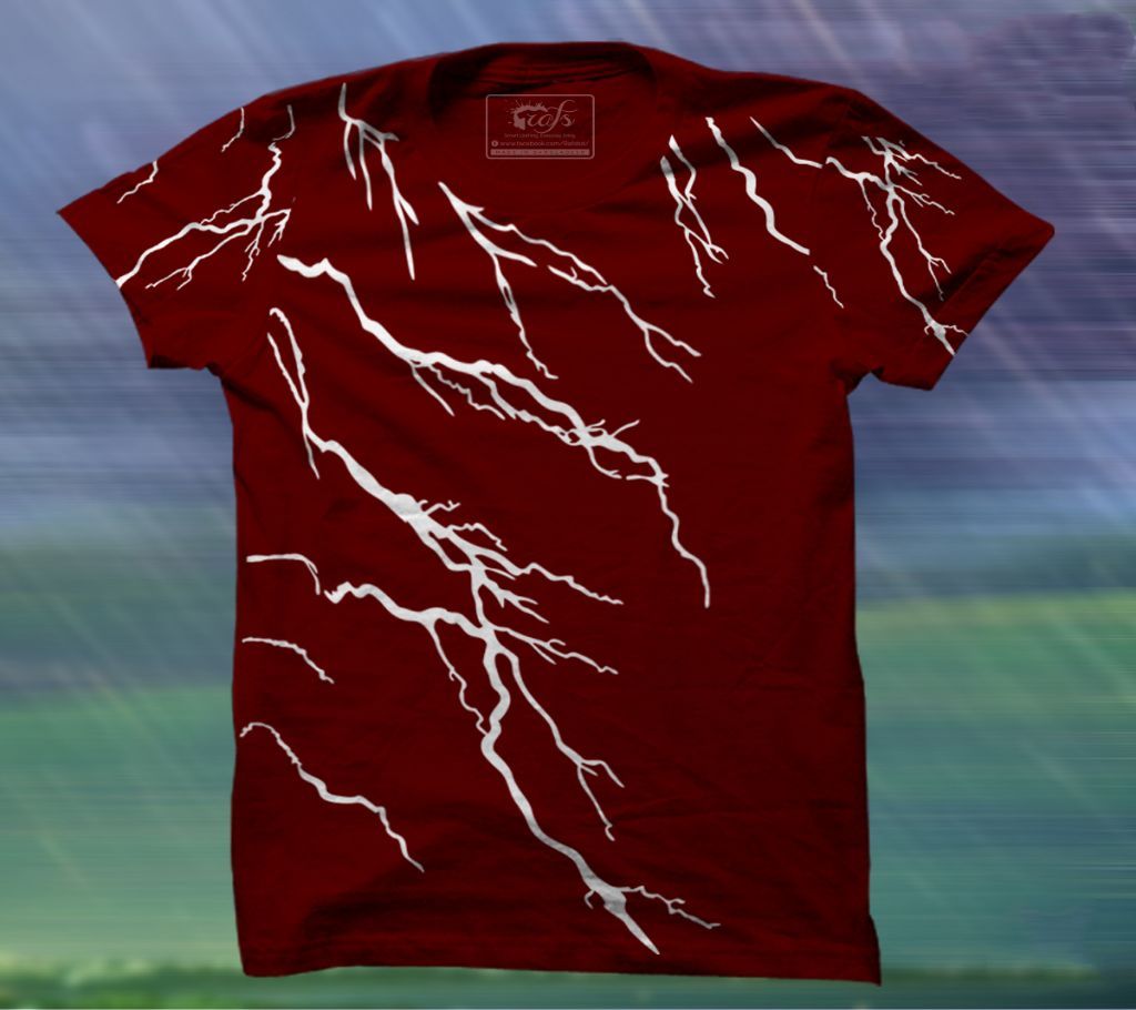 Spark Meroon color Mens Cotton Round Neck T-Shirt