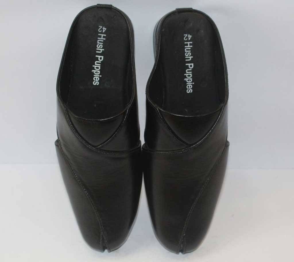 BLACK GENUINE LEATHER CYCLE SHOES FOR MEN