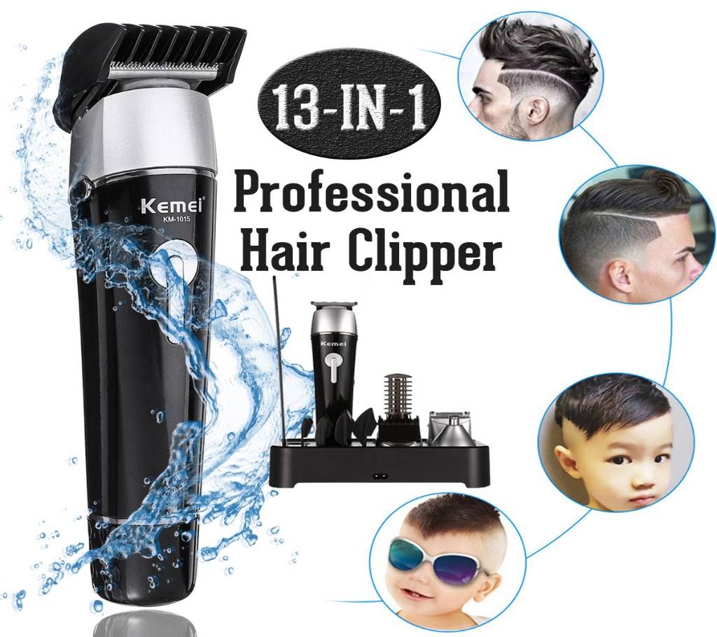 Kemei KM-1015 5 in 1 Electric Hair Trimmer Clipper Shaver