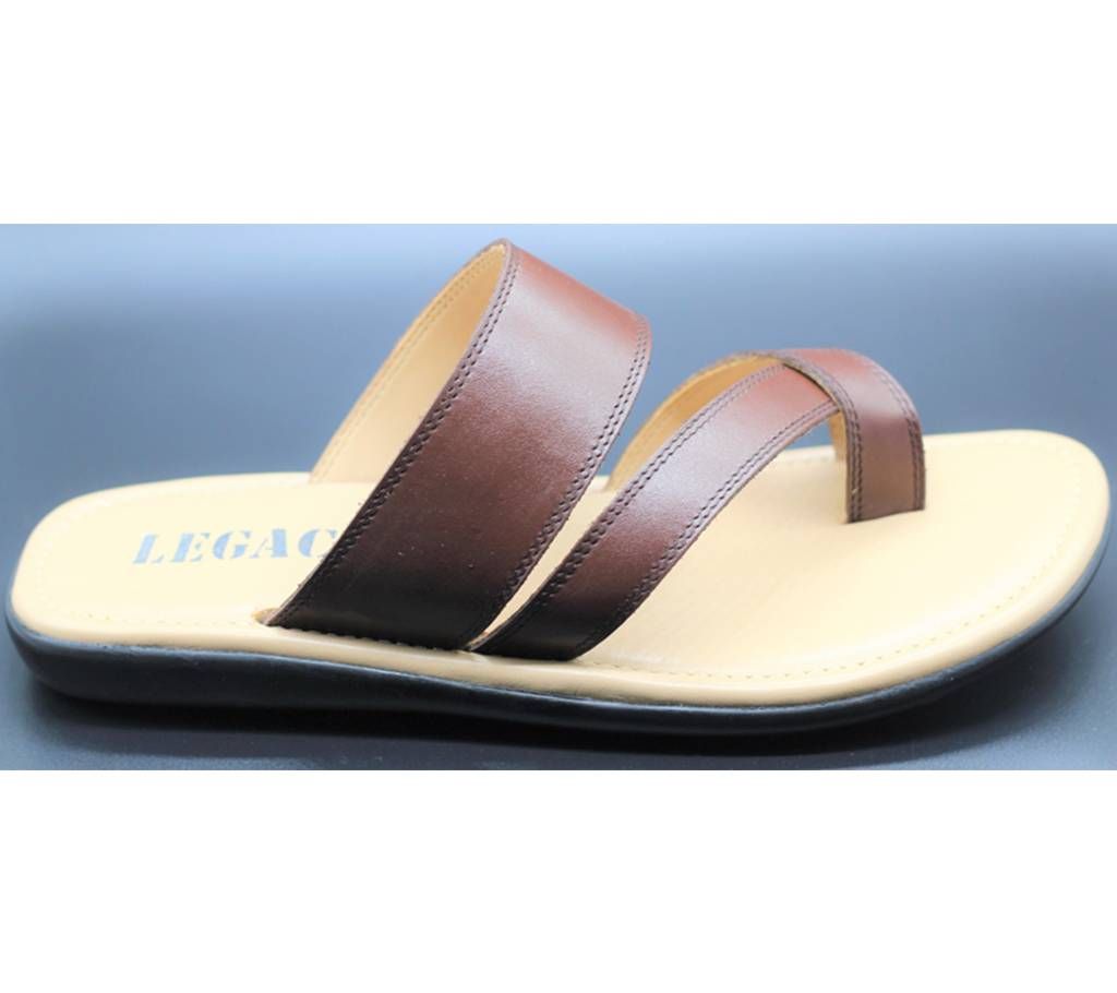 Menz Casual Leather Sandals LFL-005 Light Brown