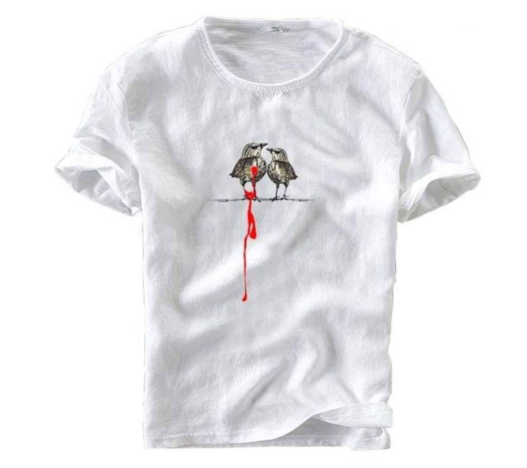 Half Sleeve Round Neck T Shirt For Men 