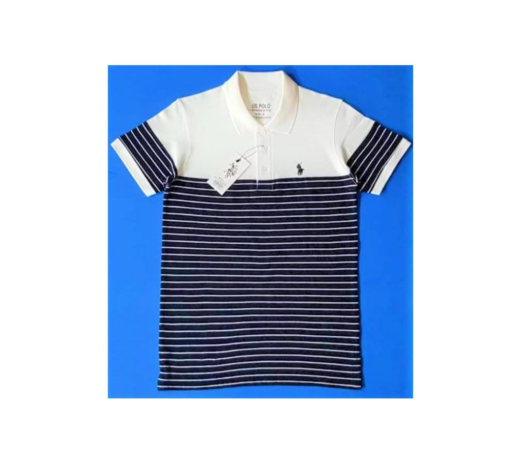 Black and White Premium Quality US POLO T-Shirt for Men