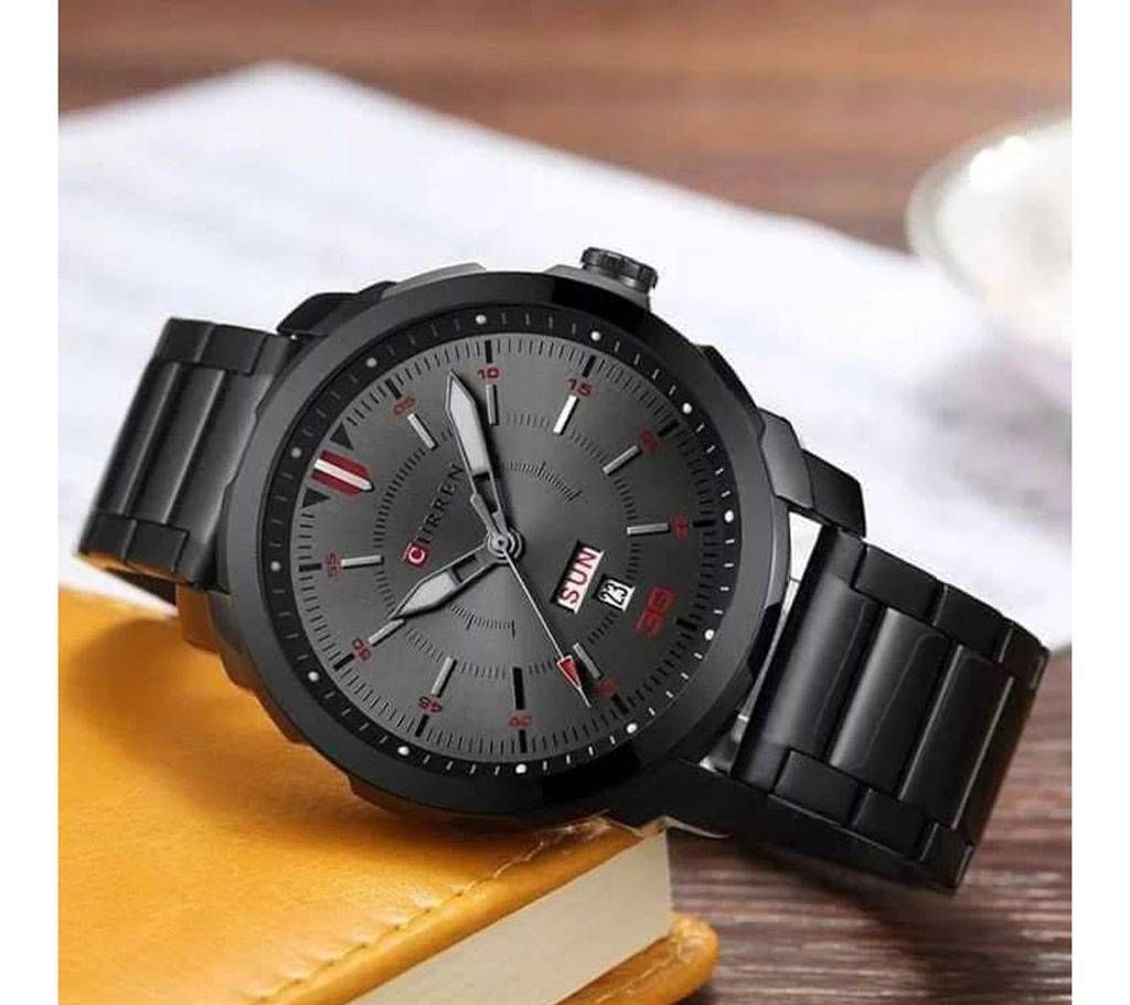 Curren 8266 Mens Quartz Watch Men Brand Luxury Black Stainless Steel Waterproof Clock Male Sport Wristwatches