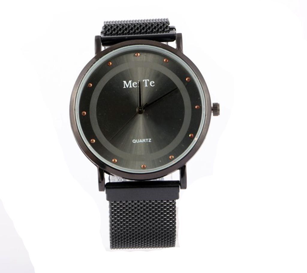 Analog Watch For Man (Black_Black)