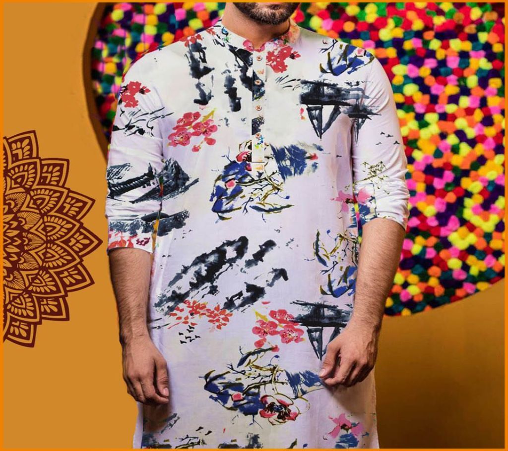 Fashionable Colouirful Panjabii