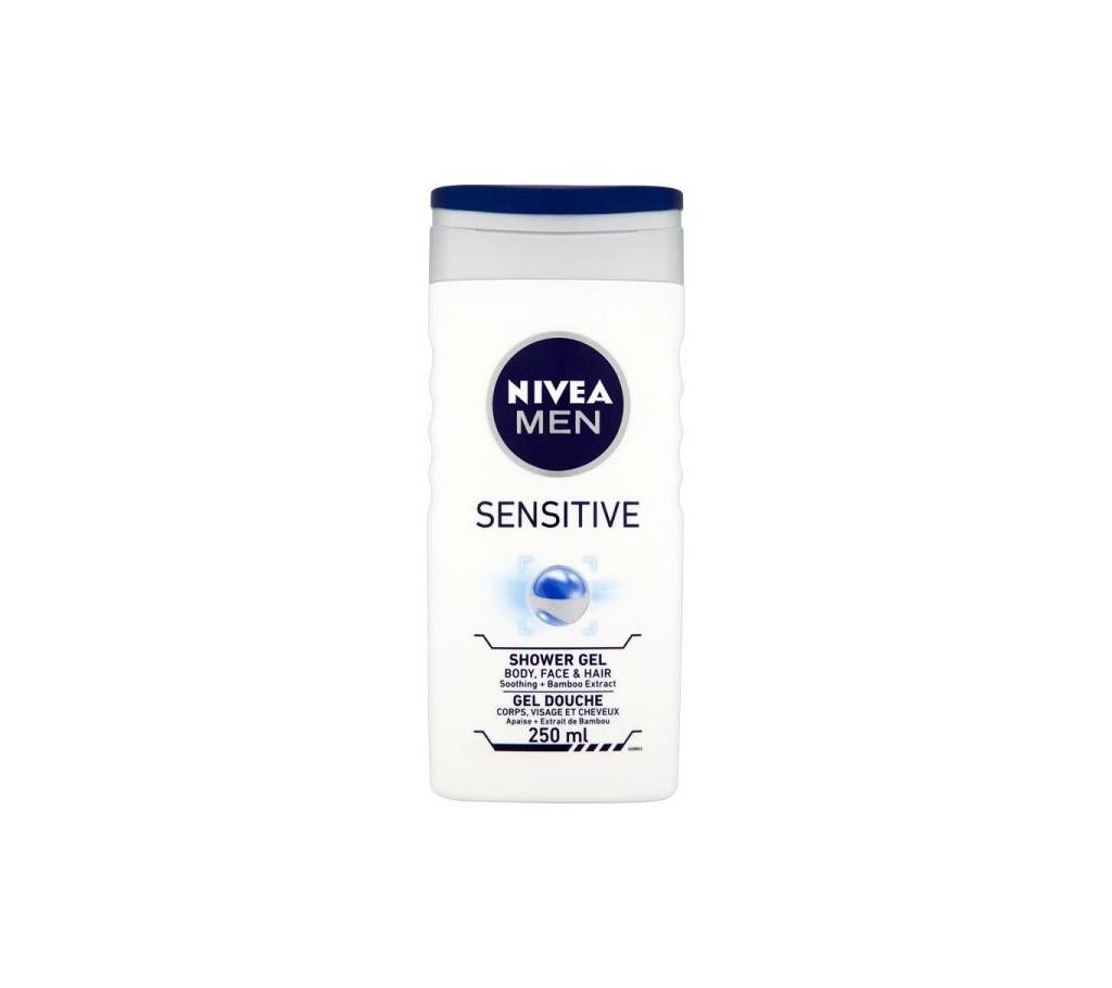 Nivea Men Sensitive Shower Gel,-250ml-Germany