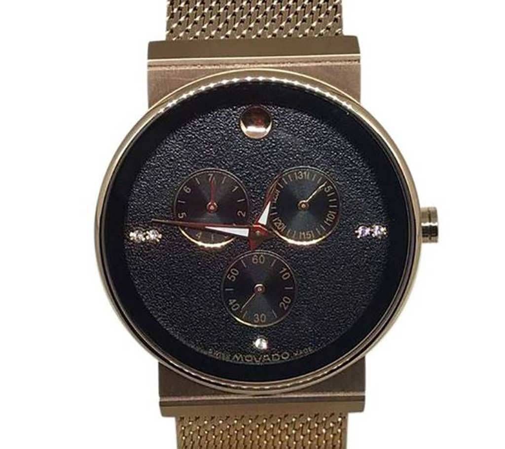 Movado 0998M Stainless Steel Wrist Watch-RoseGold