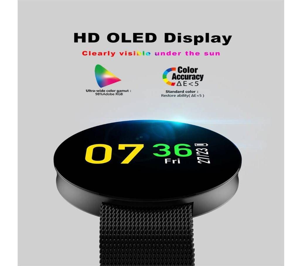 CF008 Smart Watch in BD Heart Rate Blood Pressure Water-Proof