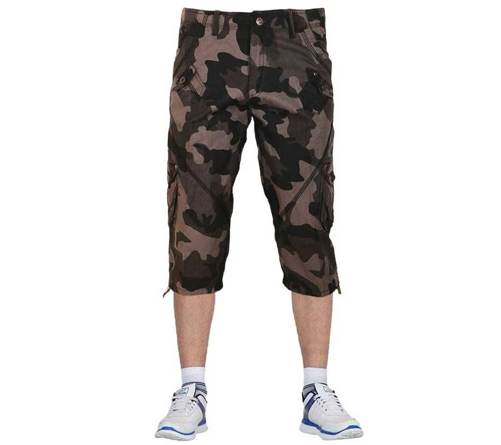 Gents Cemo Print Cargo Three Quarter Pant