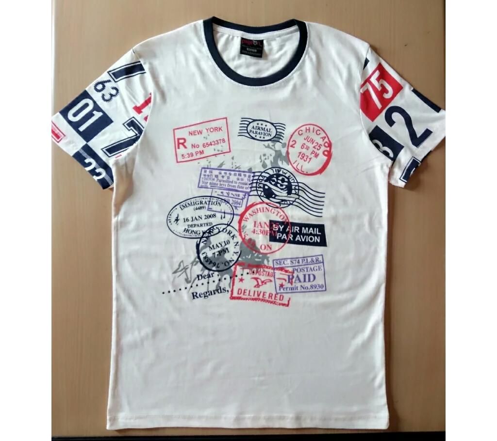 Collection of stamp printed t shirt for men 