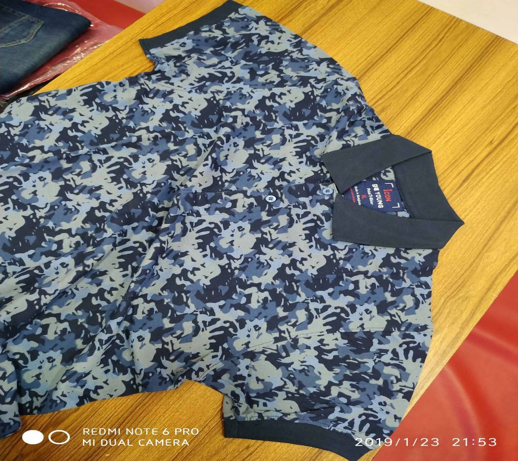 Camo Polo Half Sleeve