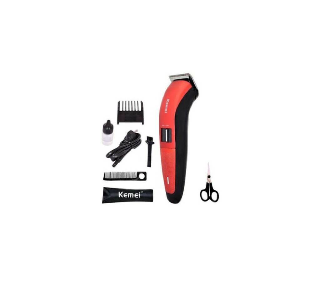 Kemei Rechargeable Trimmer KM3118  Red