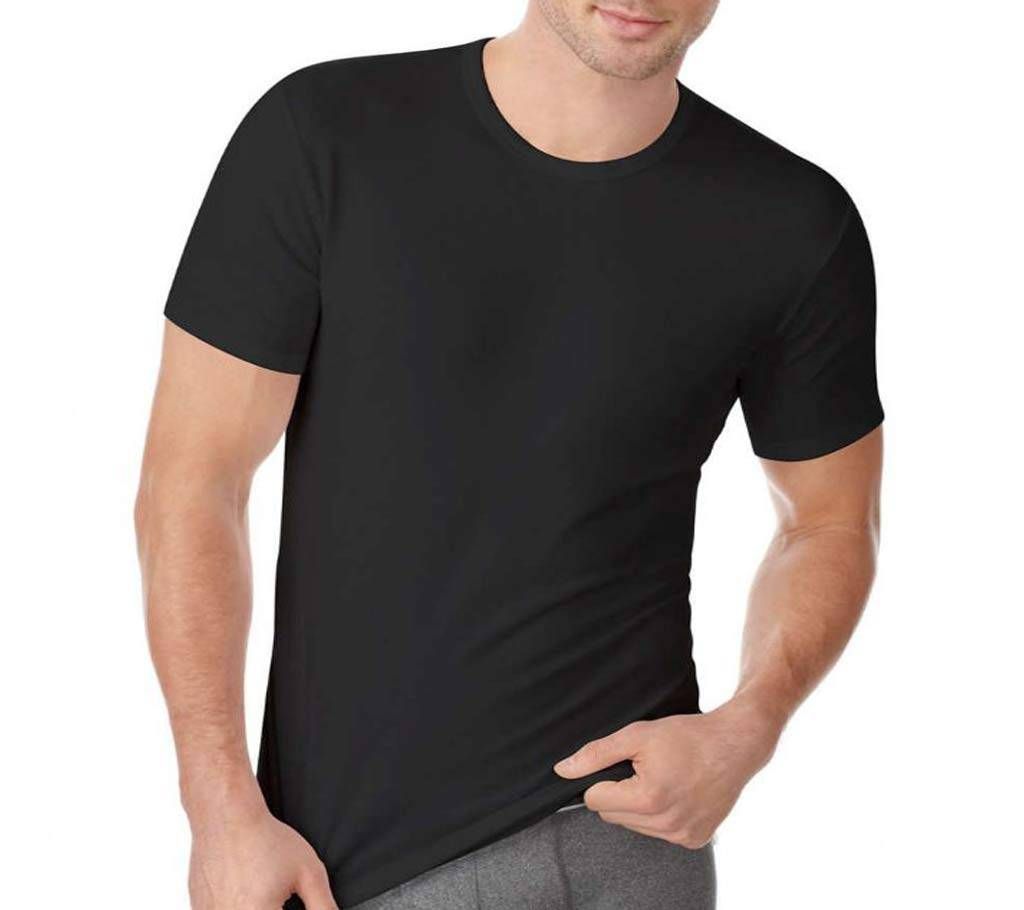 Black T-Shirt for Summer Mans