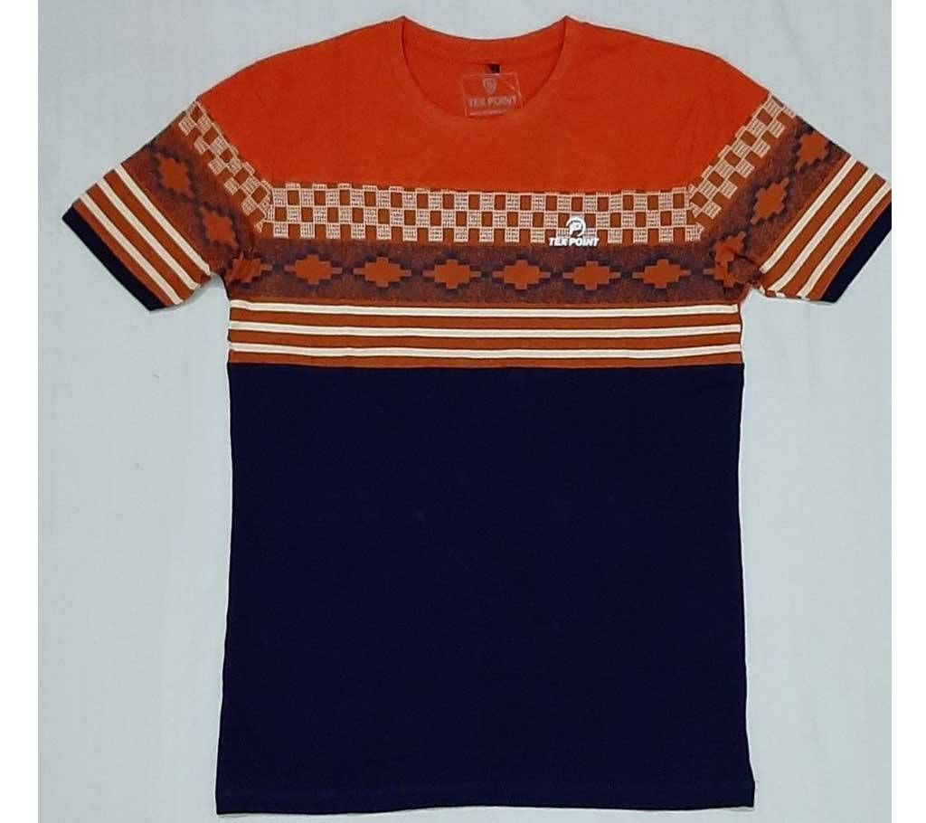 Rubber Print Cotton T-Shirt - 01 - AGF