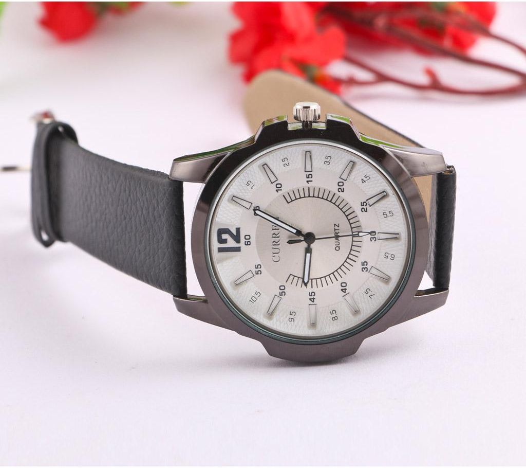 Curren Artificial Leather Wrist Watch For Men-Copy 