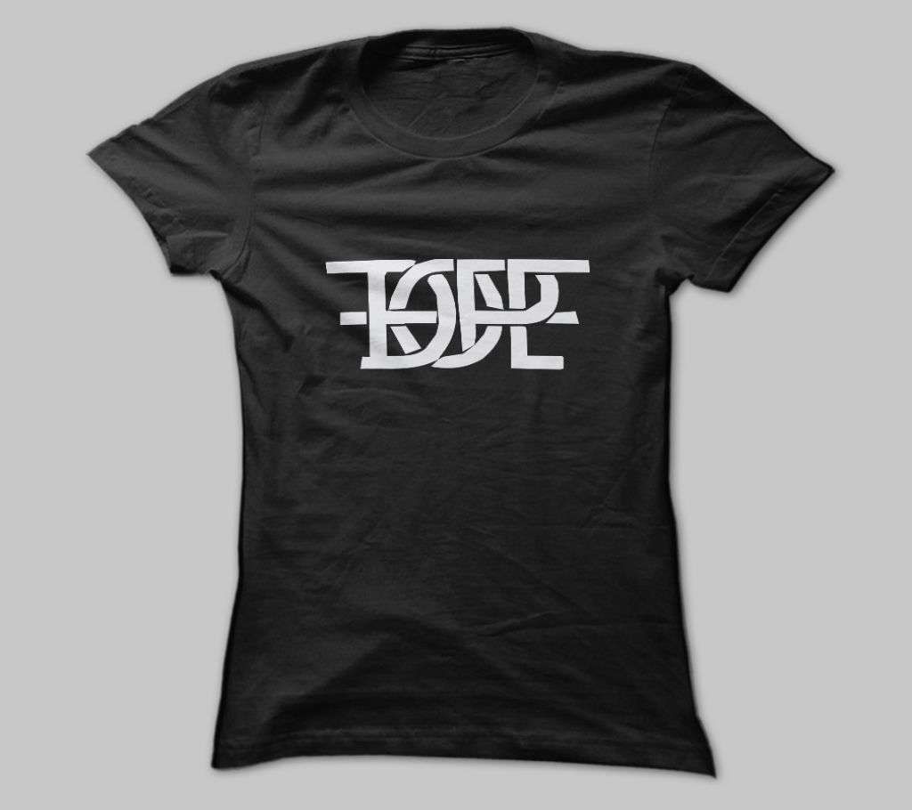 DOPE BLACK  COTTON TSHIRT FOR MEN