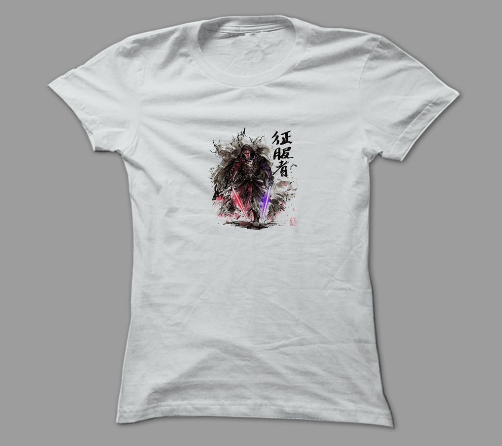 Super Warrior White Polyester T-Shirt
