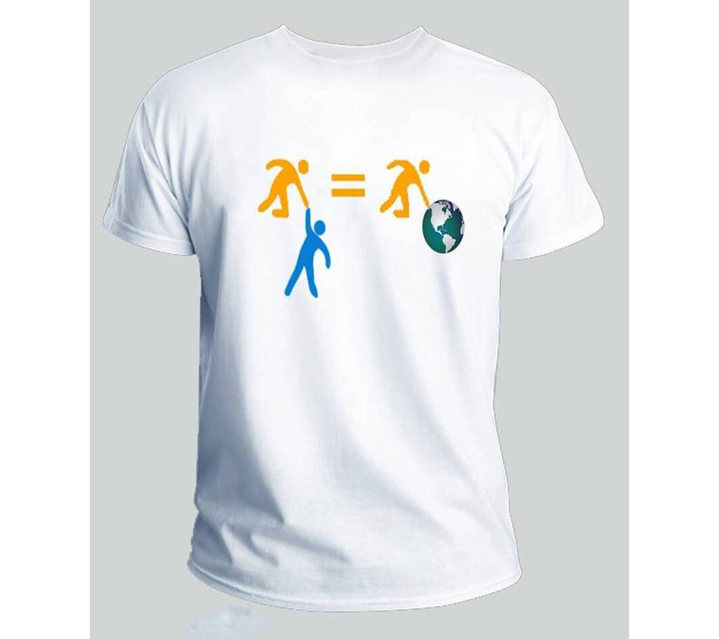 Chain Of World Menz Half Sleeve T-Shirt