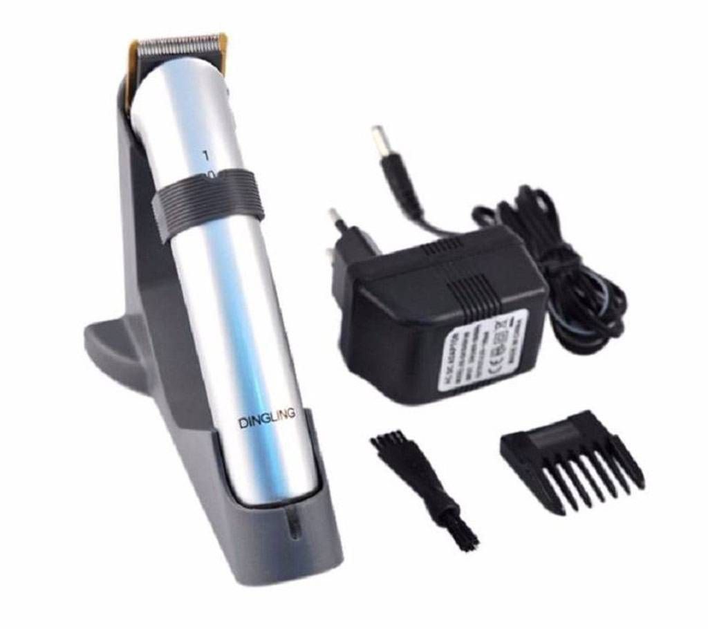 Dingling RF-608 Professional Rechargeable Hair Trimmer - Silver