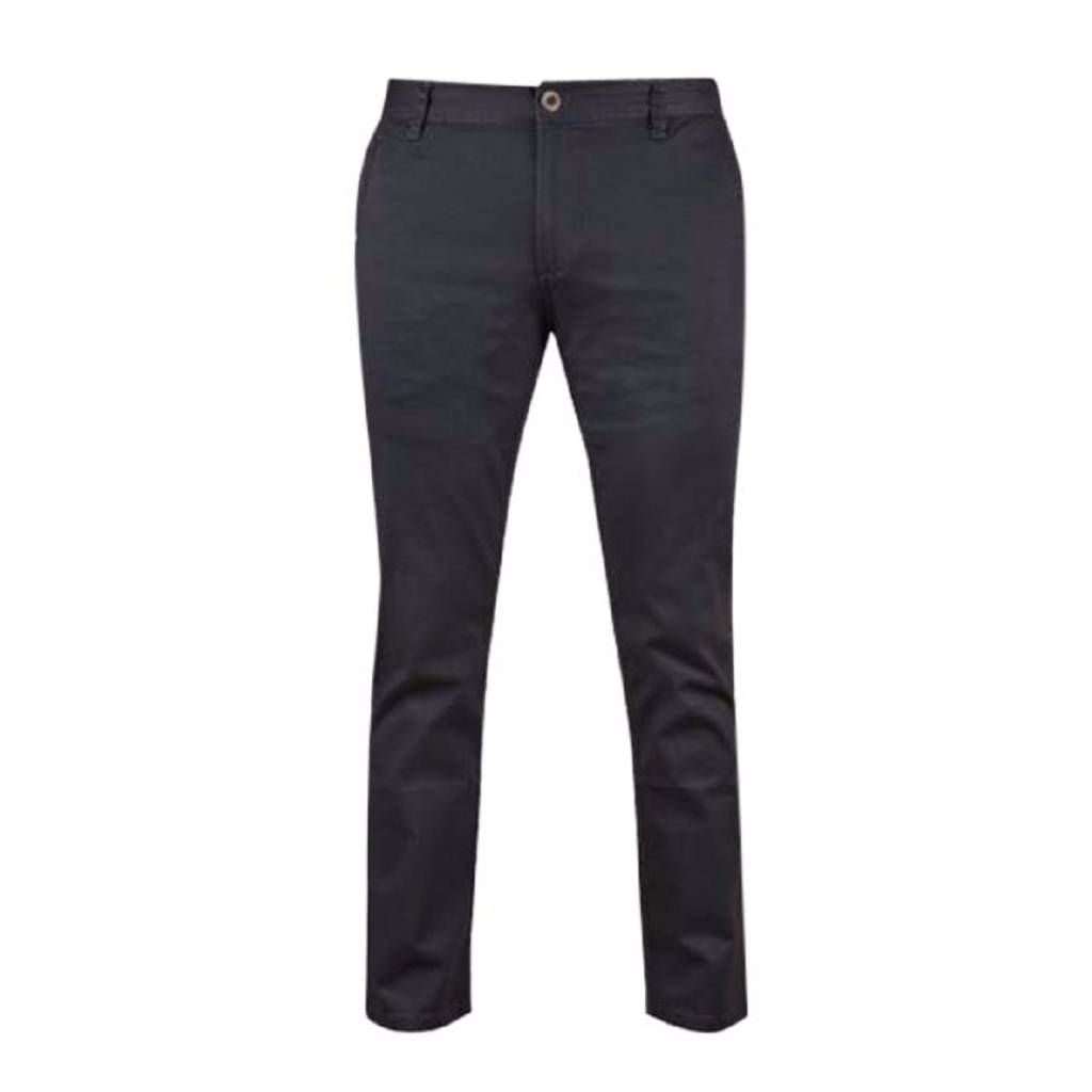 Asmoor Navy Blue Twill Gabardine Pant For Men