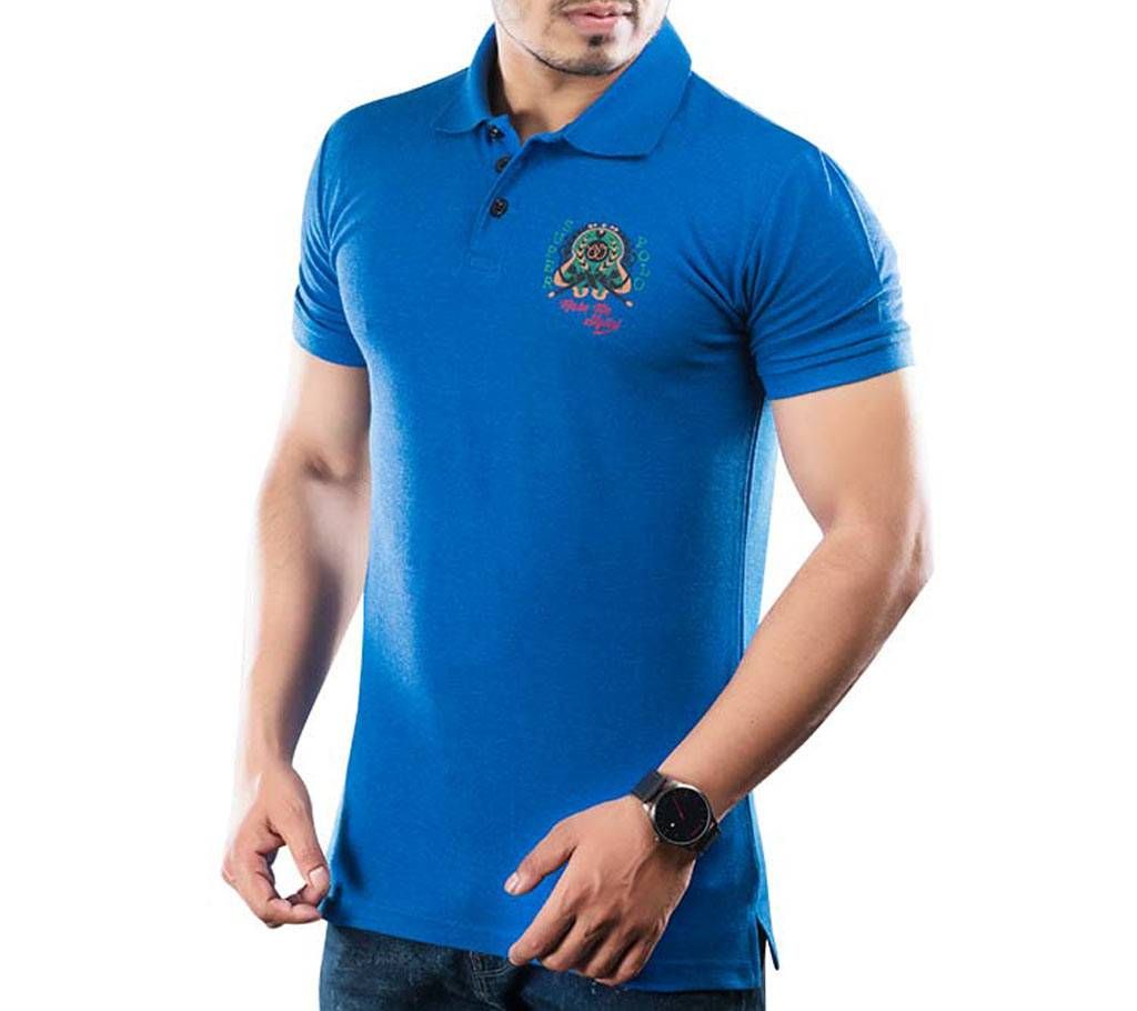 Winner Mens S/S Polo shirt - 43575 - BLUE MELANGE
	
	
	
	
	
	
	
	
	
	
