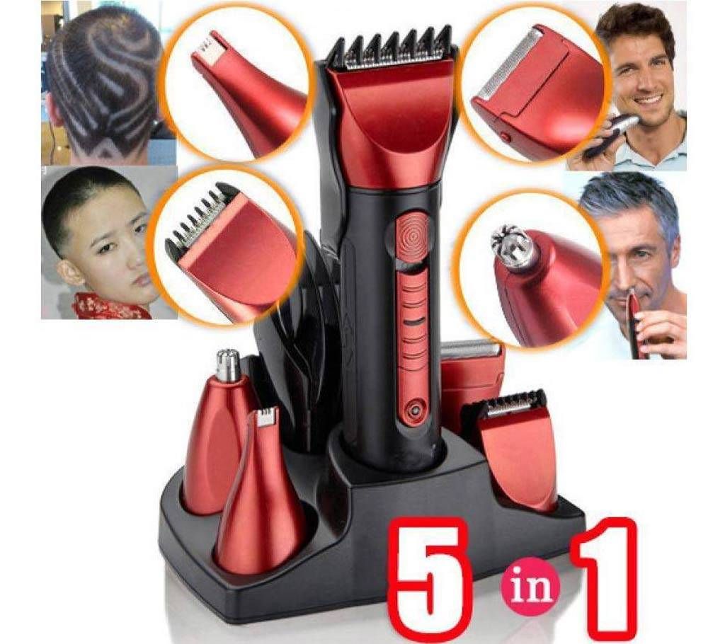 Kemei 5-in-1 Hair Trimmer And Shaver
