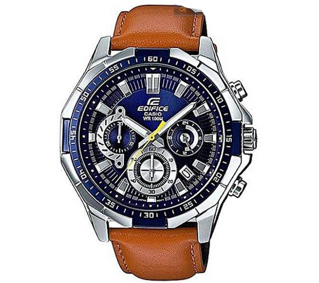 Leather Chronograph Watch