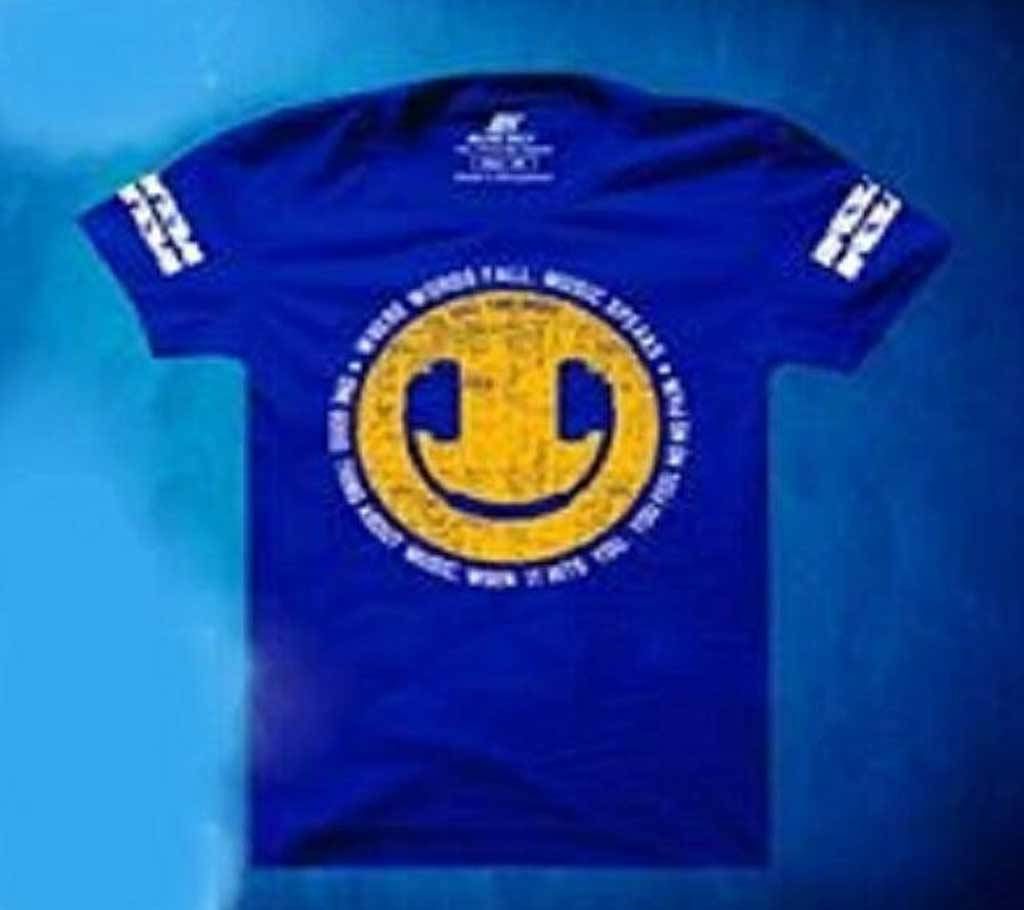 Menz Half sleeve cotton Royal Blue Tshirt.
