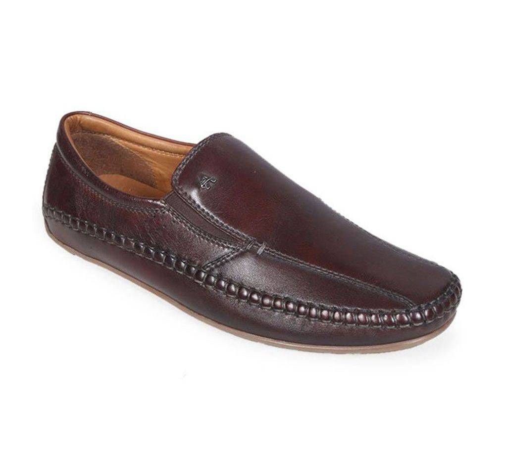 Apex Men's Brown Leather Casual Shoe

