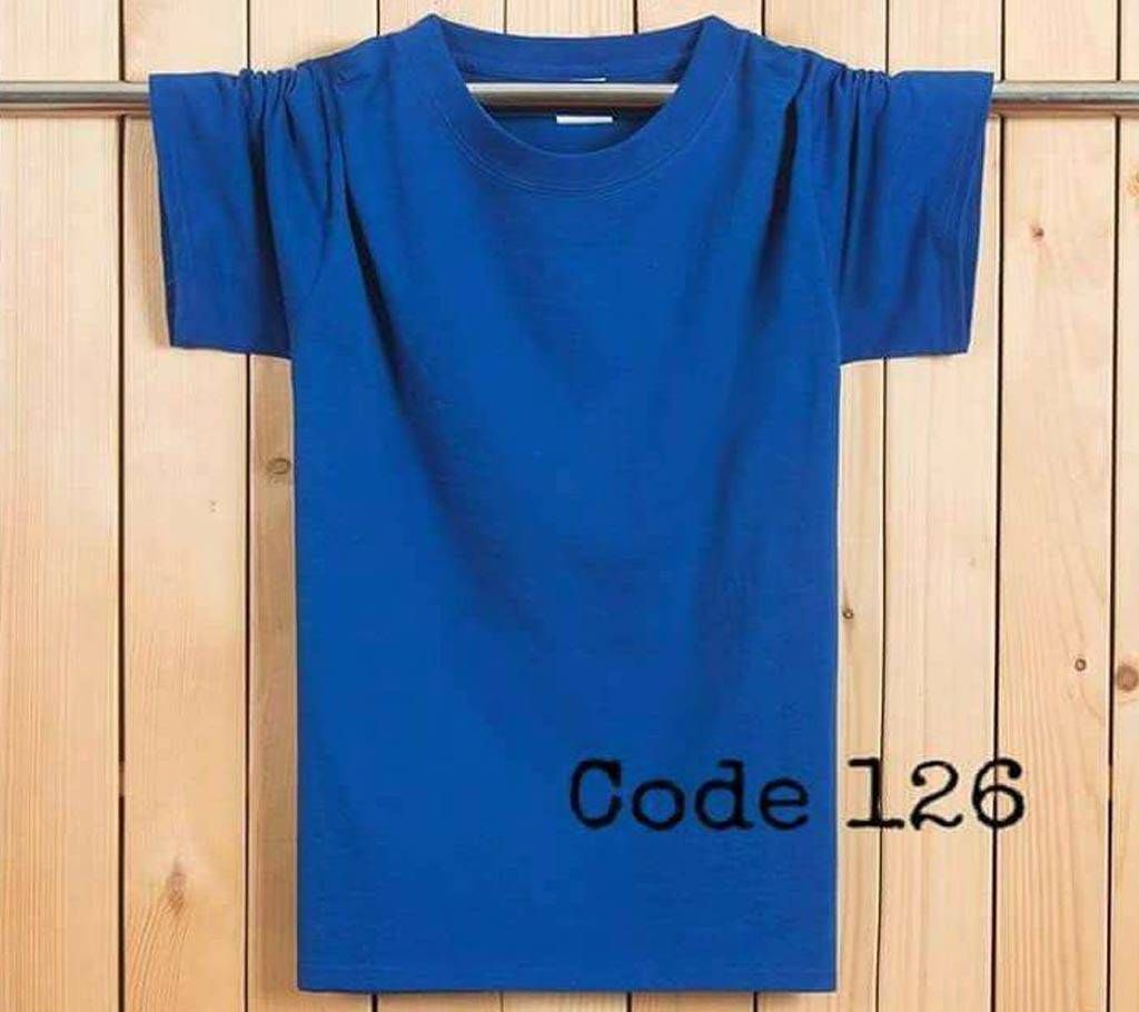 Mens Round neck solid color T-shirt Combo Offer 2 pcs