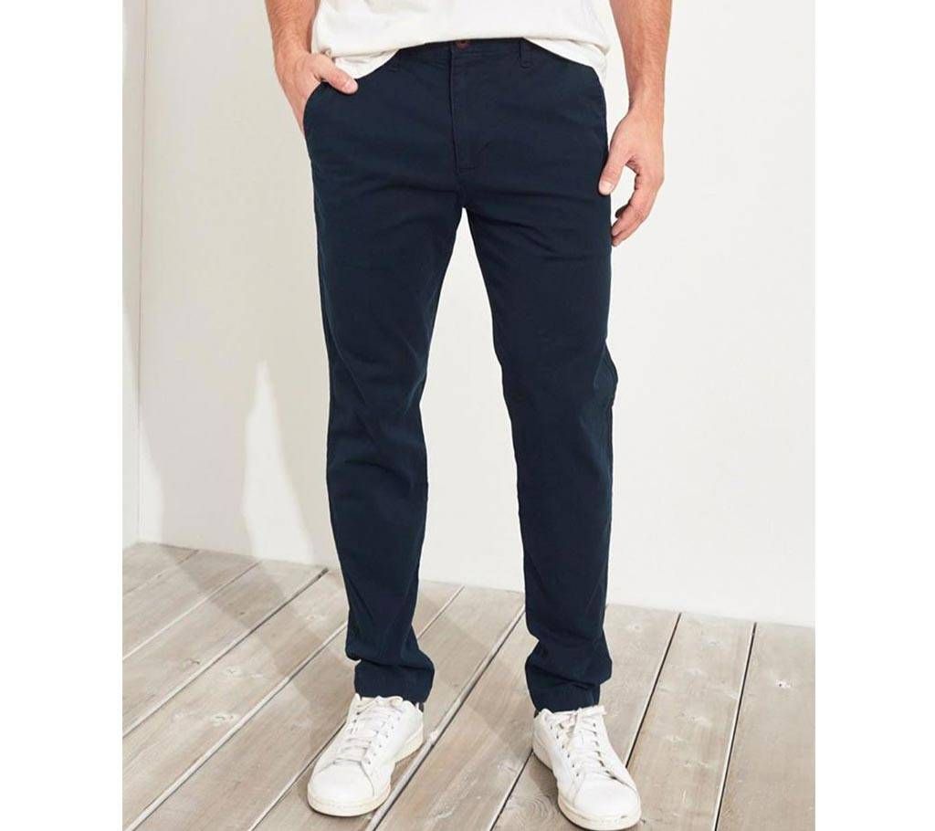 Navy blue Gabardine Pant For Men