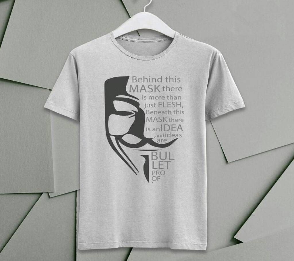 Cotton combed Tshirt White Anonymus ETS