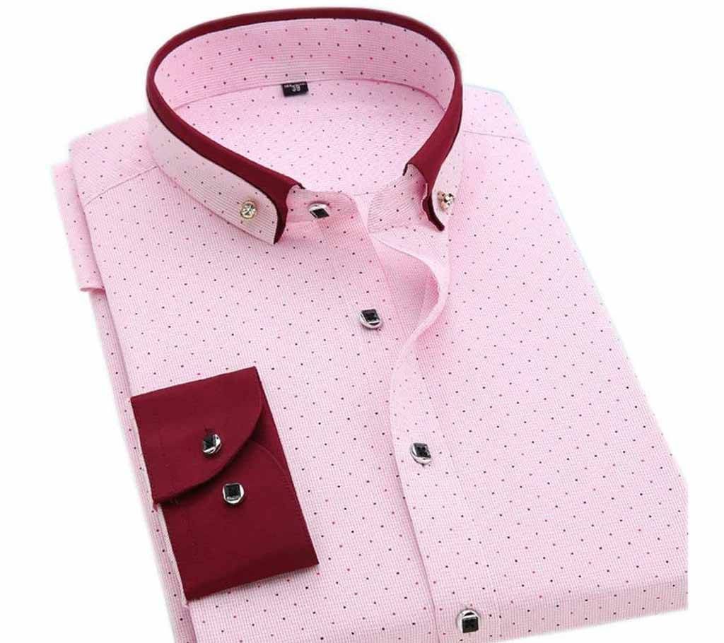 SK Light Golapi Gents Full Sleeve Casual Cotton Shirt 