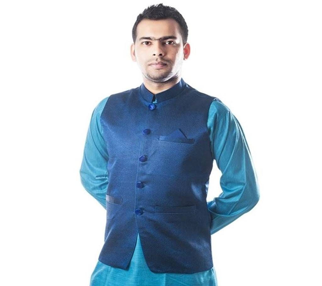 BLUE Silk Blend Koty For Men