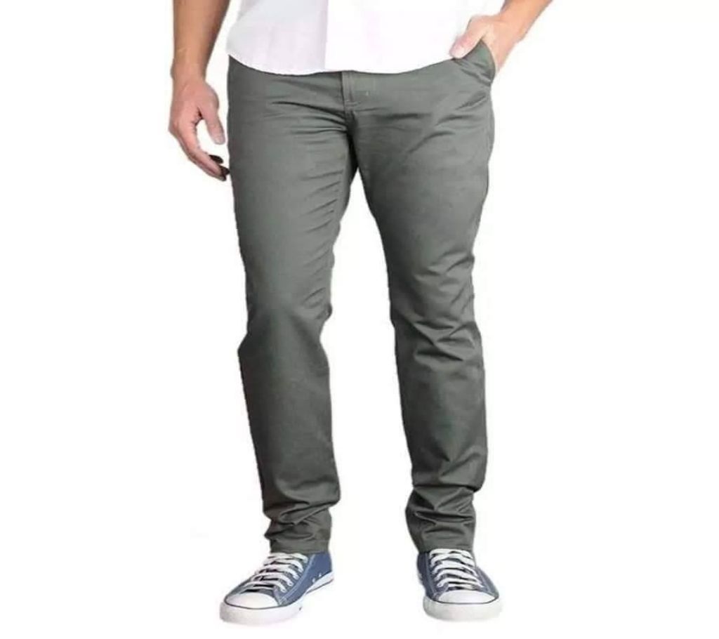 Twill Gaberdine Pants - Steel Grey