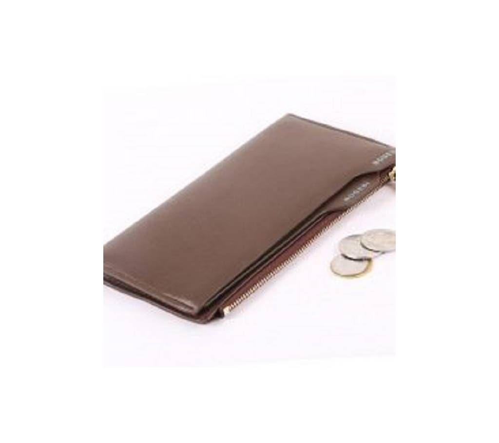 Genuine Bogesi Leather long mobaile Wallet For Men-Brown colour(money bag