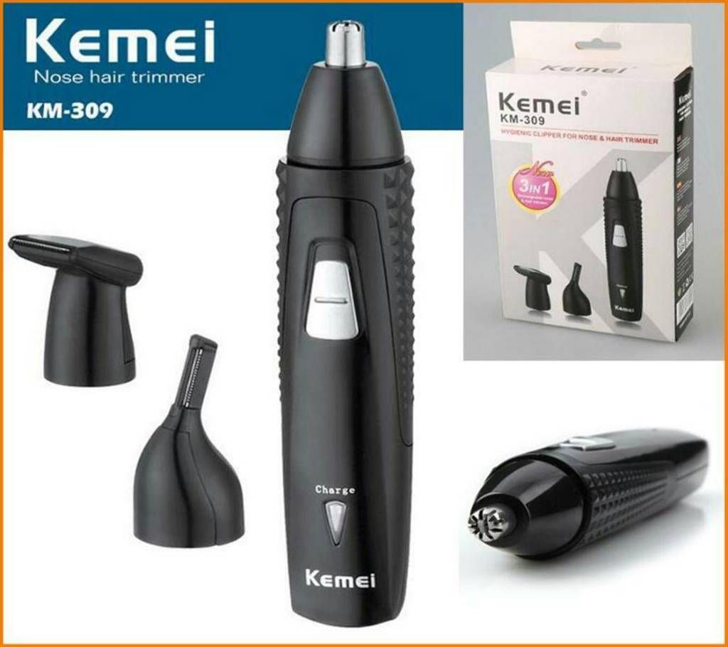 Kemei 3 in1 nose,hair and,ear trimmer.