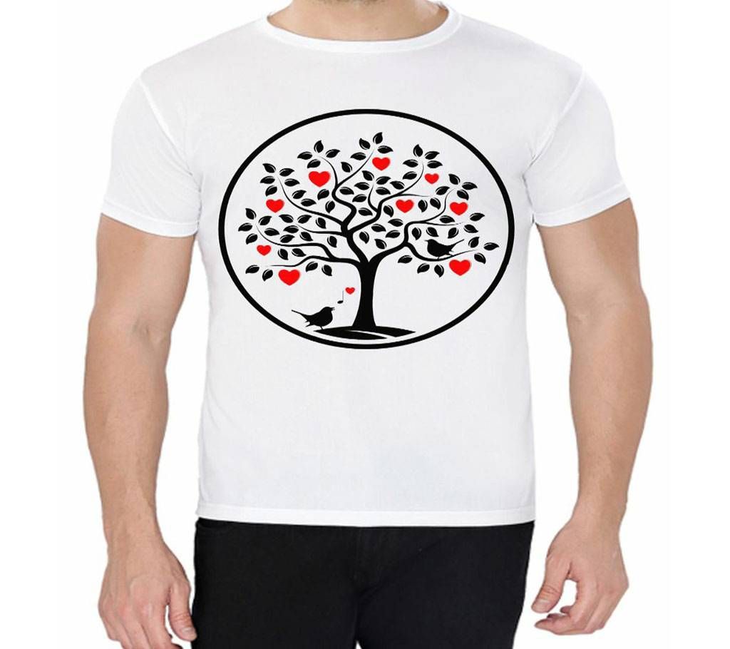 Love Tree - Half Sleeve T-shirt For Men