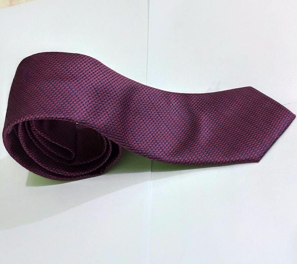 Slim 6.5 cm Striped Silk Neckties for Man Maroon
