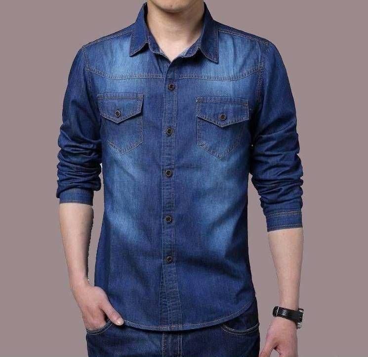 Full Sleeve Gents Jeans Shirt