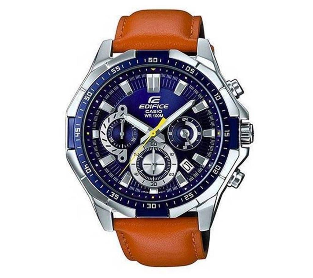 Casio Leather Chronograph Watch For Men 