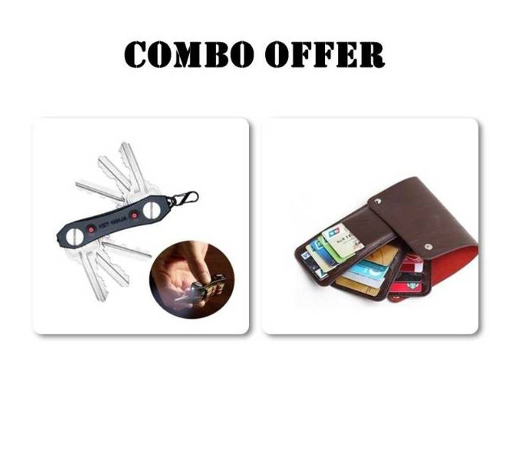 Combo Offer Key ring holder and Leather Credit Card holder