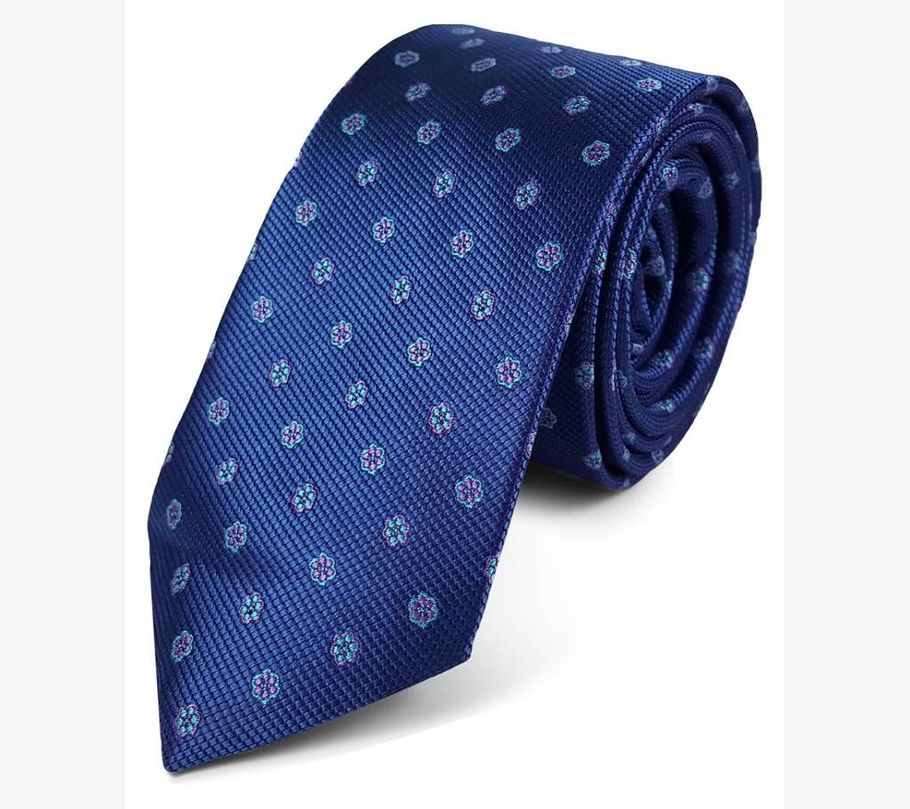 Stylish Blue Silk Tie - 0242TIE