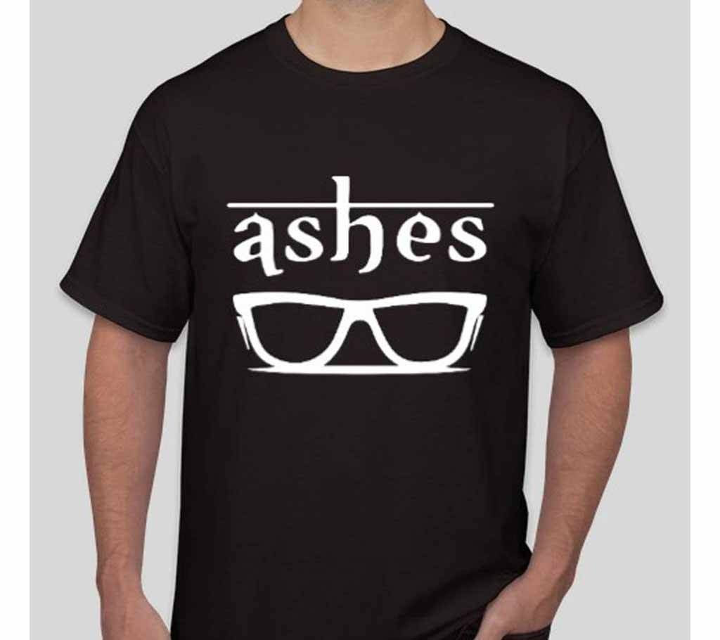 Ashes Half Sleeve Cotton T-Shirt For Men