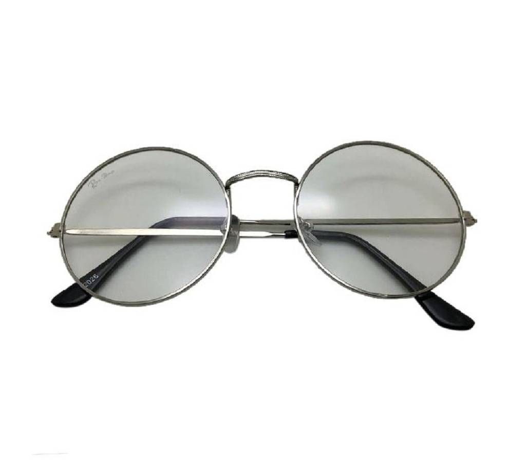 White Plastic and Metal Sunglass For Men