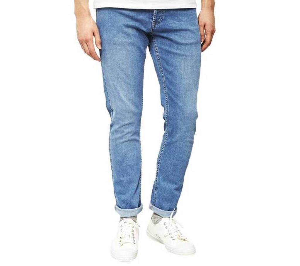 Light Sky Blue Denim Jeans Pants for Men