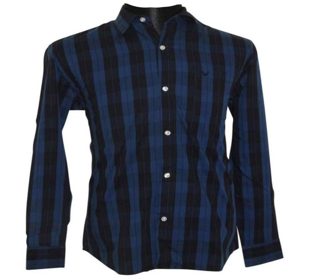 Blue Black Checkered Shirt