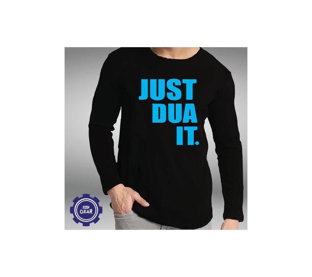 JUST DUA IT FULL SLEEVE T SHIRT (BLACK)