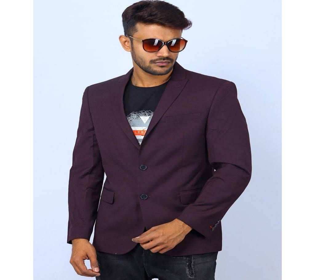 F&F Slim Fit Casual Blazer - Dark Chocolate