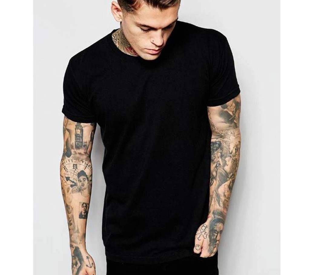 Cotton Half Sleeve Round Neck T Shirt For Men 